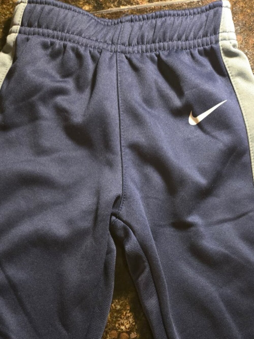 Nike Athletic Joggers Boys 18 Months Blue Gray Swoosh Logo